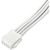 Silverstone sst-pp07e-eps8w-v2, eps 12v 8pin (4+4) forlængerkabel (hvid, 30 centimeter)