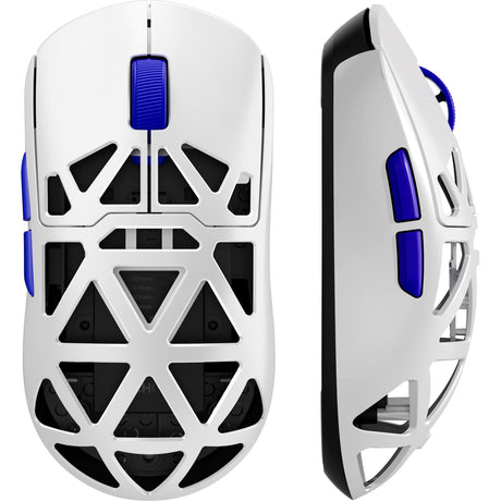 Mchose ax5 pro trådløs gamingmus, magnesiumlegering (hvid, op til 26.000 dpi, 2,4 GHz USB-C Bluetooth)
