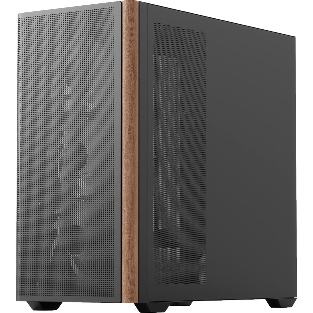 Aerocool b301a mini tårnhus (sort | 1x USB-A | 1x USB-C | RGB)