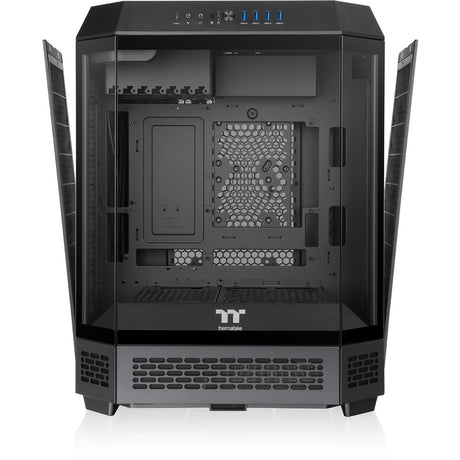 Thermaltake the tower 600 midi tower behuizing (zwart | 4x usb-a | 1x usb-c | tempered glass)