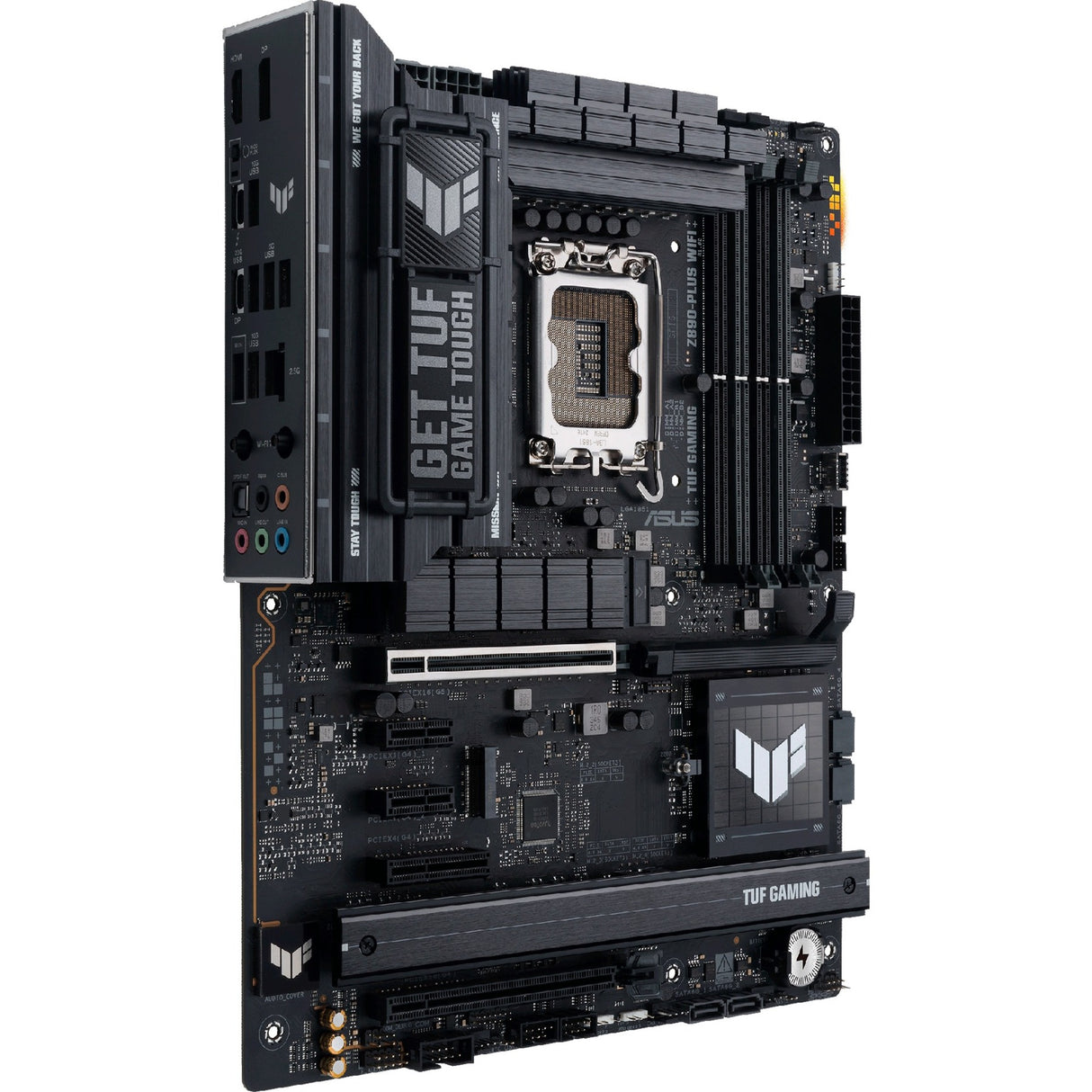 Asus Tuf Gaming Z890-Plus WiFi Socket 1851 bundkort (RAID, 2,5 GB-LAN, WiFi 7, BT, lyd, ATX)