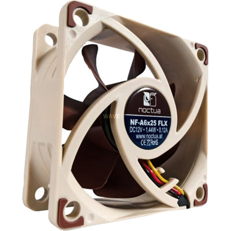Noctua nf-a6x25 flx kabinetventilator (brun, 60 x 60 x 25 mm)