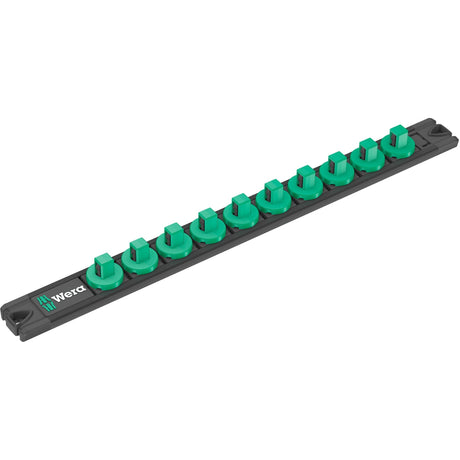 Wera 9608 hætte magnetisk strimmel b imperial imperial 1 topnøgle (sort grøn, 9 styk)