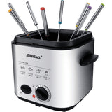 Steba df95f - minifriture fondue frituregryde (rustfrit stål sort, 1,25 liter)