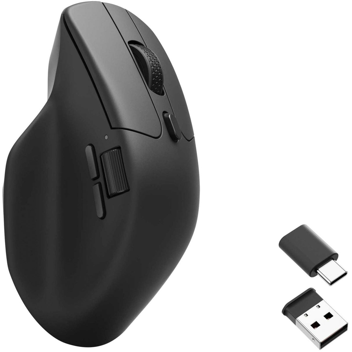 Keychron m6-a1 trådløs mus (sort, 100 - 26.000 dpi, USB-C Bluetooth 5.1 2.4 GHz)