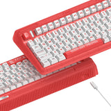 Iqunix og80 joy forhandler trådløst mekanisk tastatur (rødt, us-layout (qwerty), cherry mx silent red, 80% (tkl), rgb-lysdioder, hot-swappable, pbt, 2.4ghz | bluetooth 5.1 | usb-c)