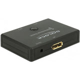 Delock displayport 2 - 1 switch tovejs 4k 60 hz displayport switch (sort)