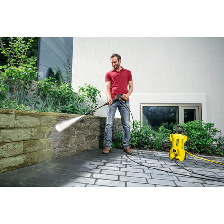 Kärcher k2 power control højtryksrenser - 110 bar - 360 l h - 20 m² h - app support - velegnet til bl.a. små biler - cykler - havemøbler - havestole