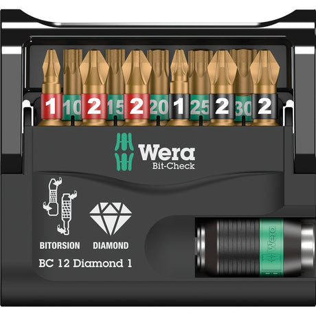 Wera bitternet diamant - bitsæt - 12 dele