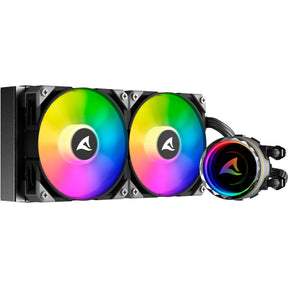 Sharkoon s80 rgb vandkøling (sort, 4-benet pwm ventilatorstik)