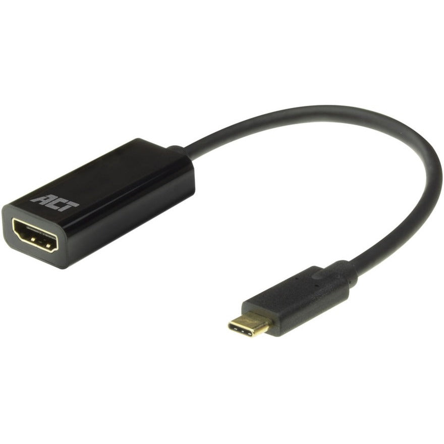 Akt-tilslutning USB-C til HDMI hun-adapter (sort)