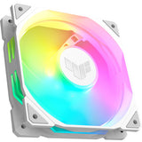 Asus tuf gaming tr120 argb reverse case blæser (hvid, 120 x 120 x 28 mm)