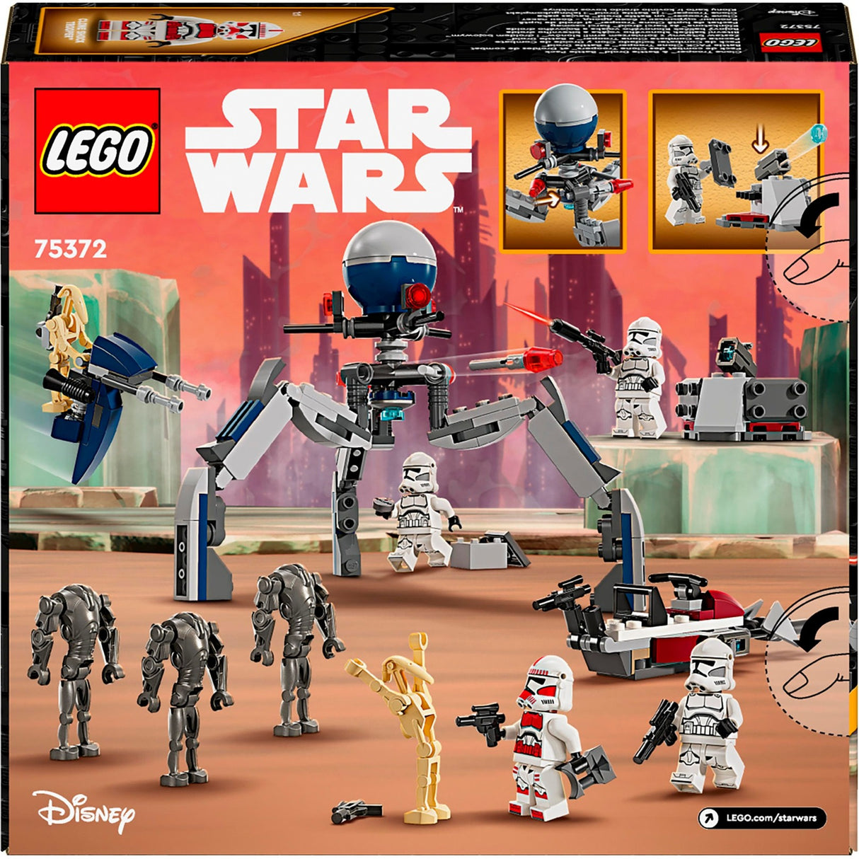 Lego star wars clone trooper™ battle droid™ kamppakke - 75372