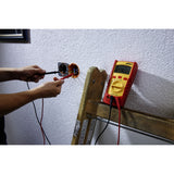 Wiha digitalt multimeter op til 600 V AC, Cat IV måleenhed (rød gul)