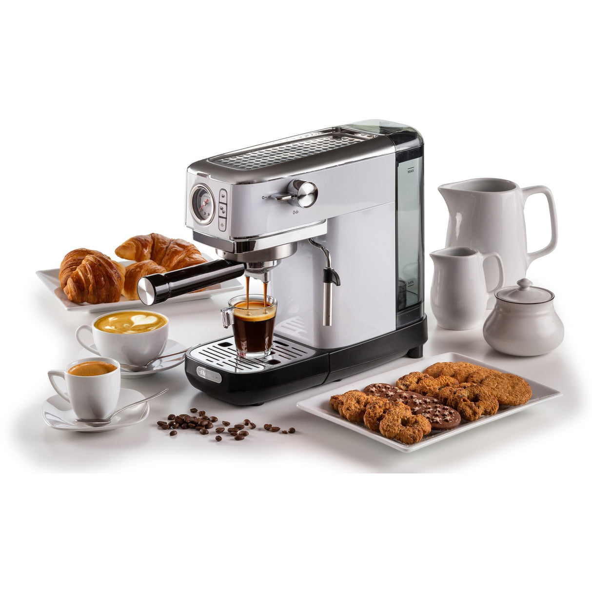 Ariete moderna espresso slim 1381 14 espressomaskine (hvid)