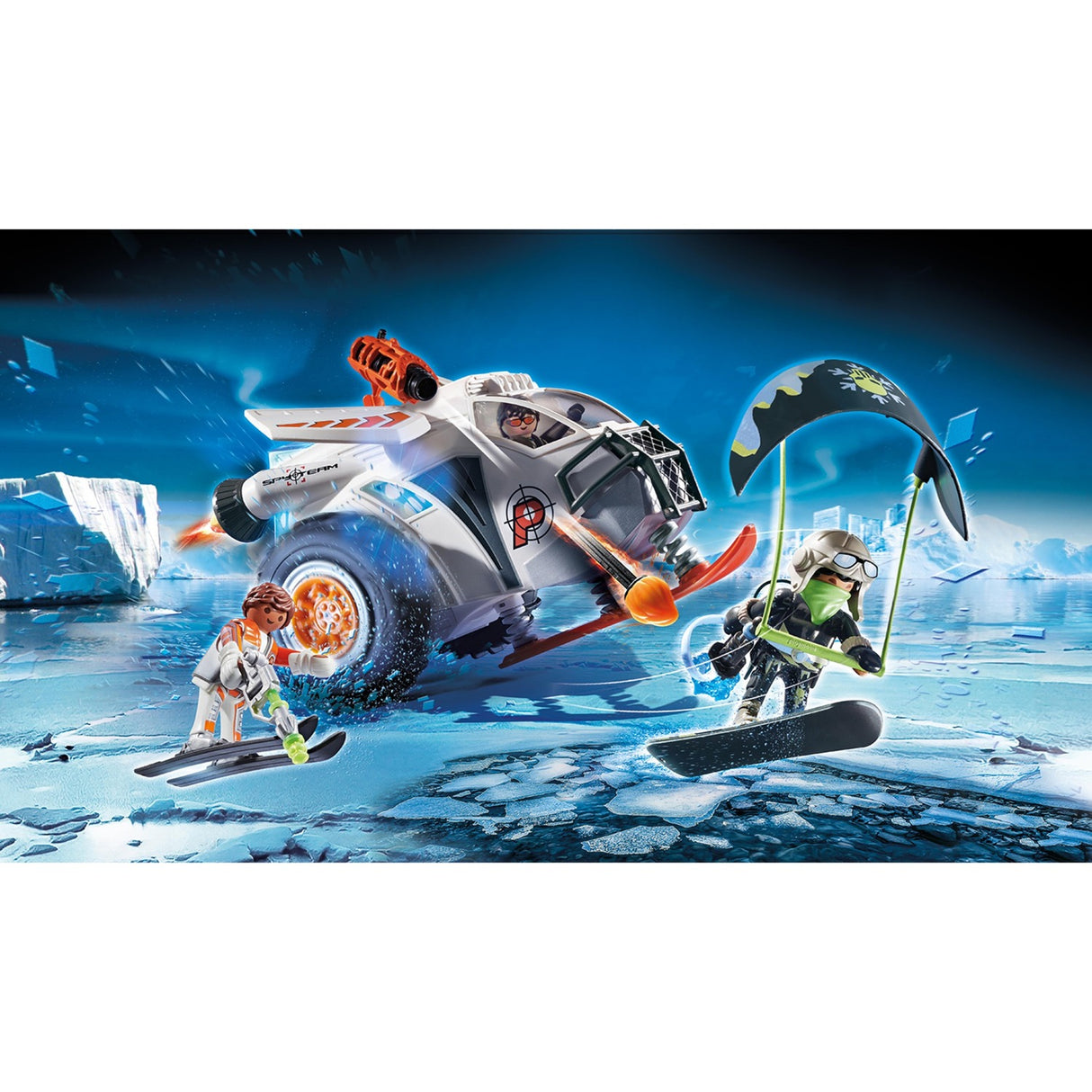 Playmobil top agenter - spion team snescooter byggelegetøj (70231)