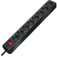 Brennerstuhl eco-line stikdåse med afbryder 8-vejs sort 3m h05vv-f 3g1.5 - 1159300018