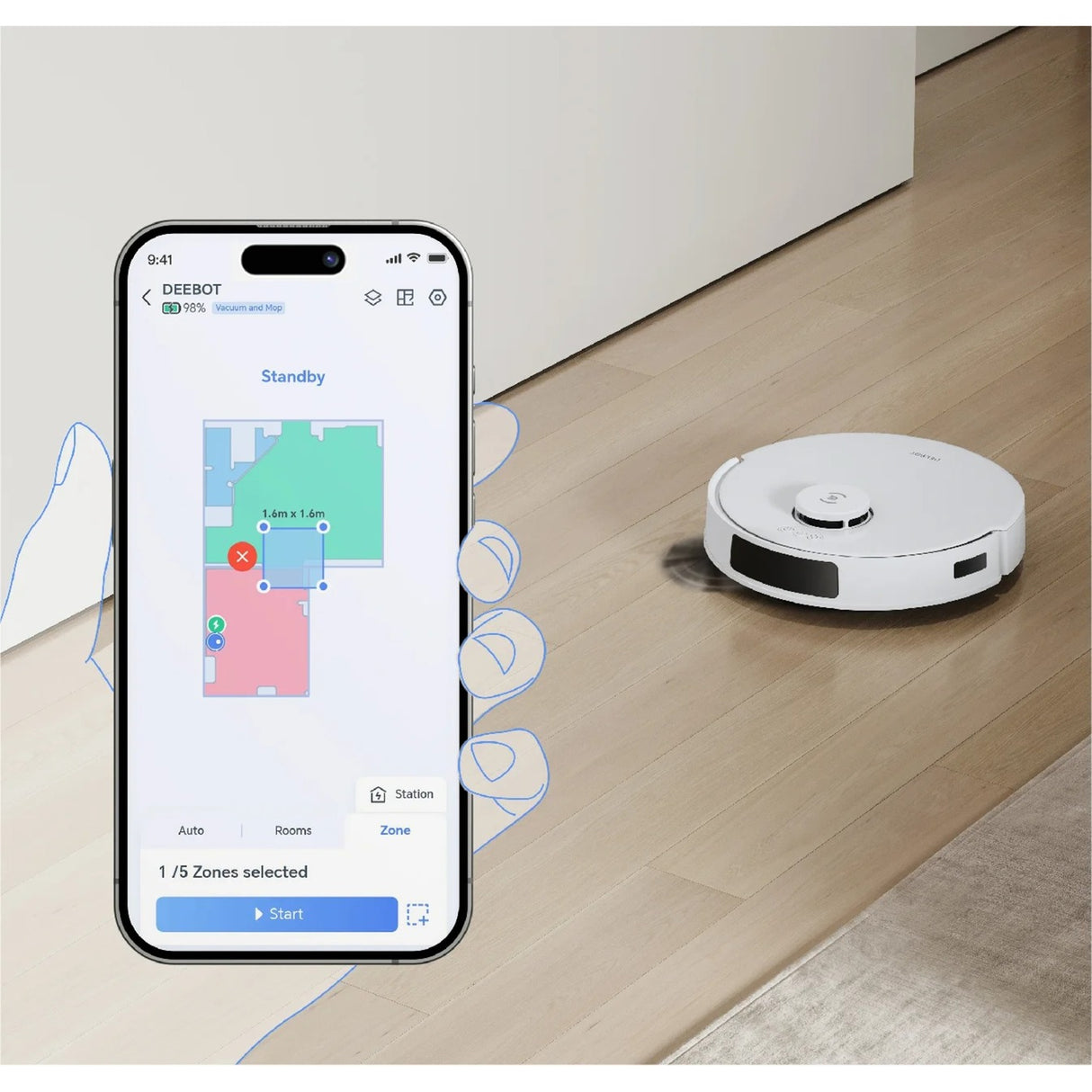 Ecovacs deebot n20 pro plus robotstøvsuger (hvid)
