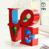 Lego art love boligtilbehør dekorationsbyggesæt til voksne, Valentinsgave - 31214