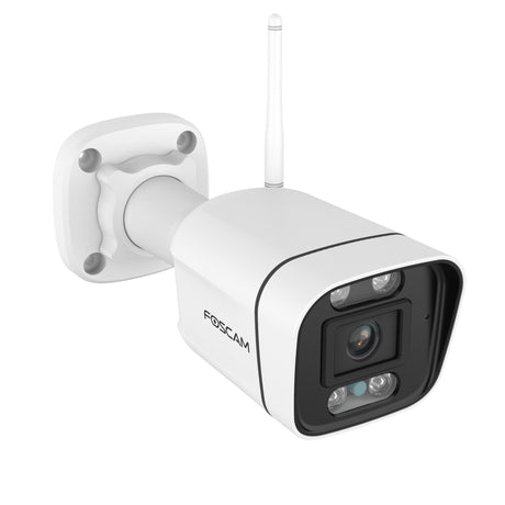 Foscam v8p, 4k 8mp dual-band wifi sikkerhedskamera (hvid, med lyd- og lysalarm)