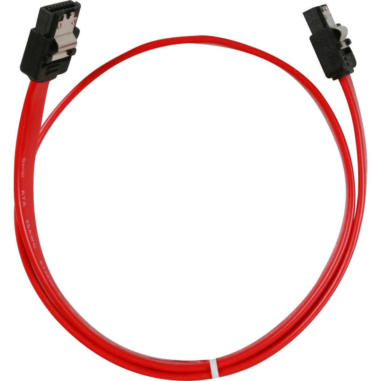 Sharkoon sata ii kabel (rødt, 0,5 meter, 3 GB s, stik med klemme)
