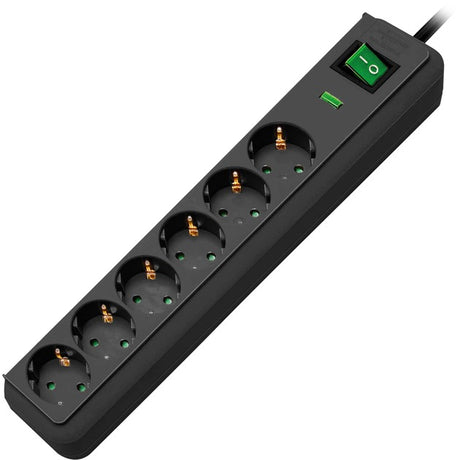 Brennerstuhl eco-line 13500a + overspændingsbeskyttelse 6x fatning (antracit, 1159700015, til 6 stik)