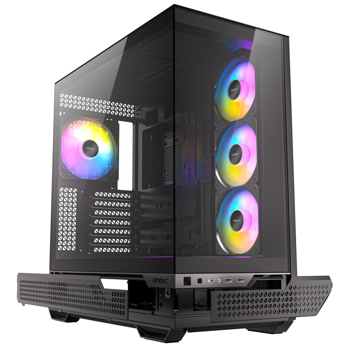 Antec c7 argb midi tårnhus (sort | 2x USB-A | 1x USB-C | hærdet glas)