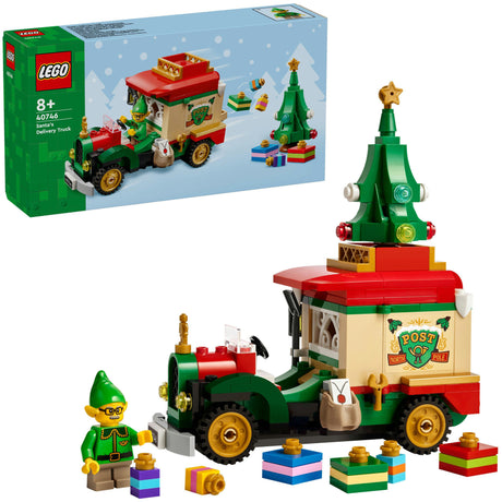 Lego iconic - julemandens byggelegetøj til budbil (40746)
