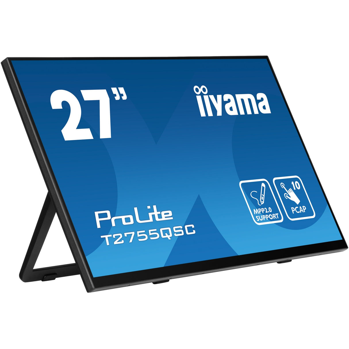 Iiyama Prolite T2755QSC-B1 27 touchscreen-skærm (sort, HDMI, skærmport, 2x USB-A, USB-B)