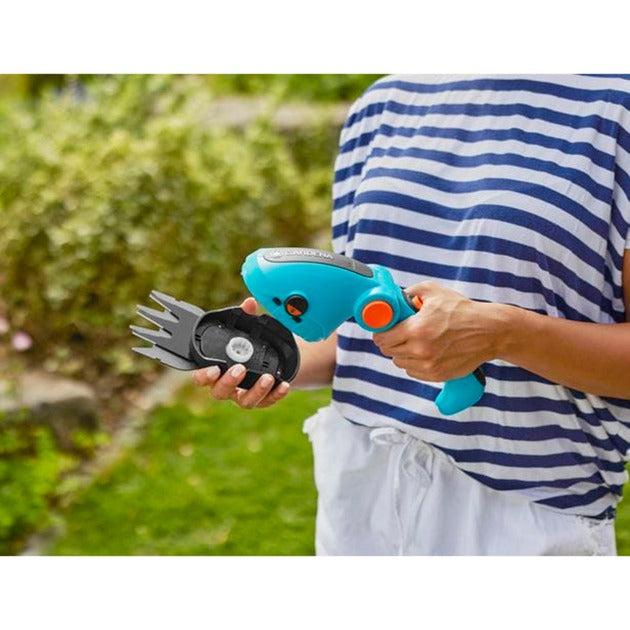 Gardena batteri græsbusksaks comfortcut li græssaks (turkis sort, inkl. Li-ion batteri 3.0ah)
