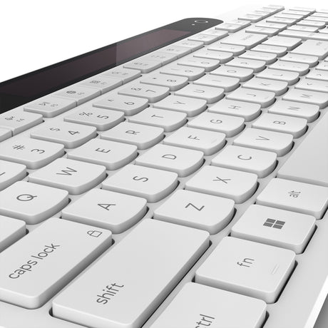 Lenovo 800 selvoplader Bluetooth-tastatur (hvidt, amerikansk layout (QWERTY), stempel, 100 %, stempelafbryder, Bluetooth 5.1, USB-C)