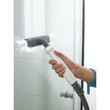 Black+decker fsmh1321 1600w dampmoppe med 6 tilbehør damprenser (hvid blå-grå)