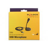 Delock USB-mikrofon (sort, plug play)