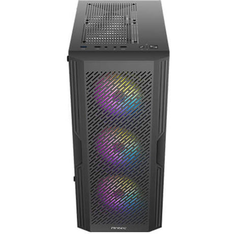 Antec ax20 midi tårnhus (sort | 3x USB-A | hærdet glas)