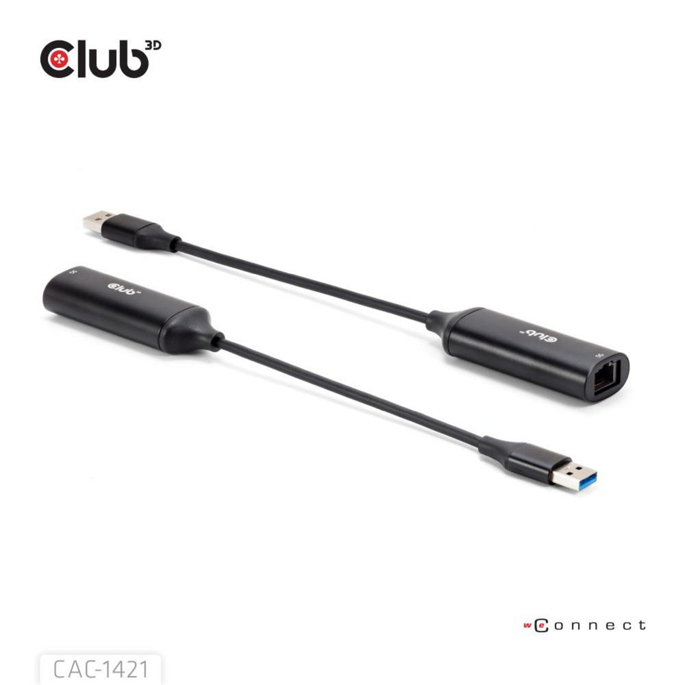 Club 3D USB-A til RJ45 Ethernet 5 Gbps Adapter (sort)
