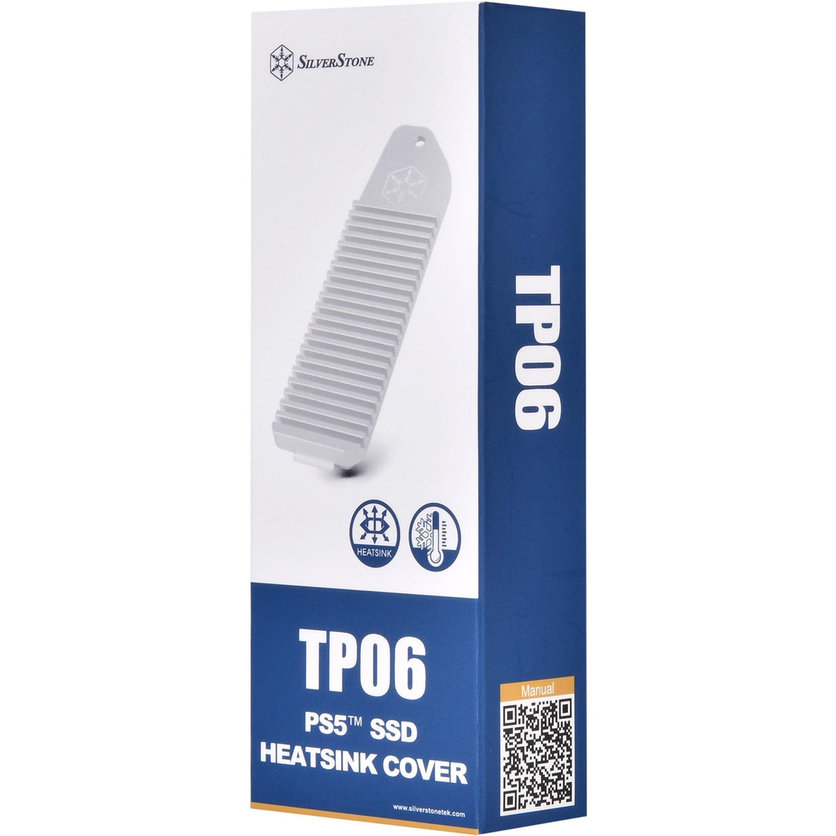 Silverstone tp06 heatsink (sølv, til playstation 5)