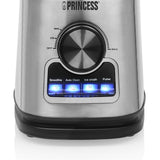 Princess 212094 blender solid pro (rustfrit stål sort, 1,75 liter | rustfrit stål knivblok 6 knive | auto-clean funktion | opvaskemaskine-sikre dele)