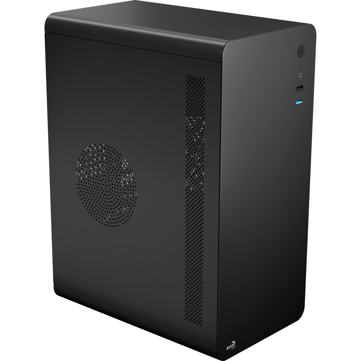 Aerocool CS110 mini tårnhus (sort | 2x USB-A)