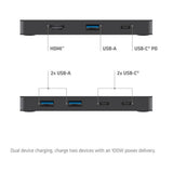 Club 3d csv-2512 kvm switch dual usb-c naar hdmi kvm-switch (zwart, 4k 60hz)