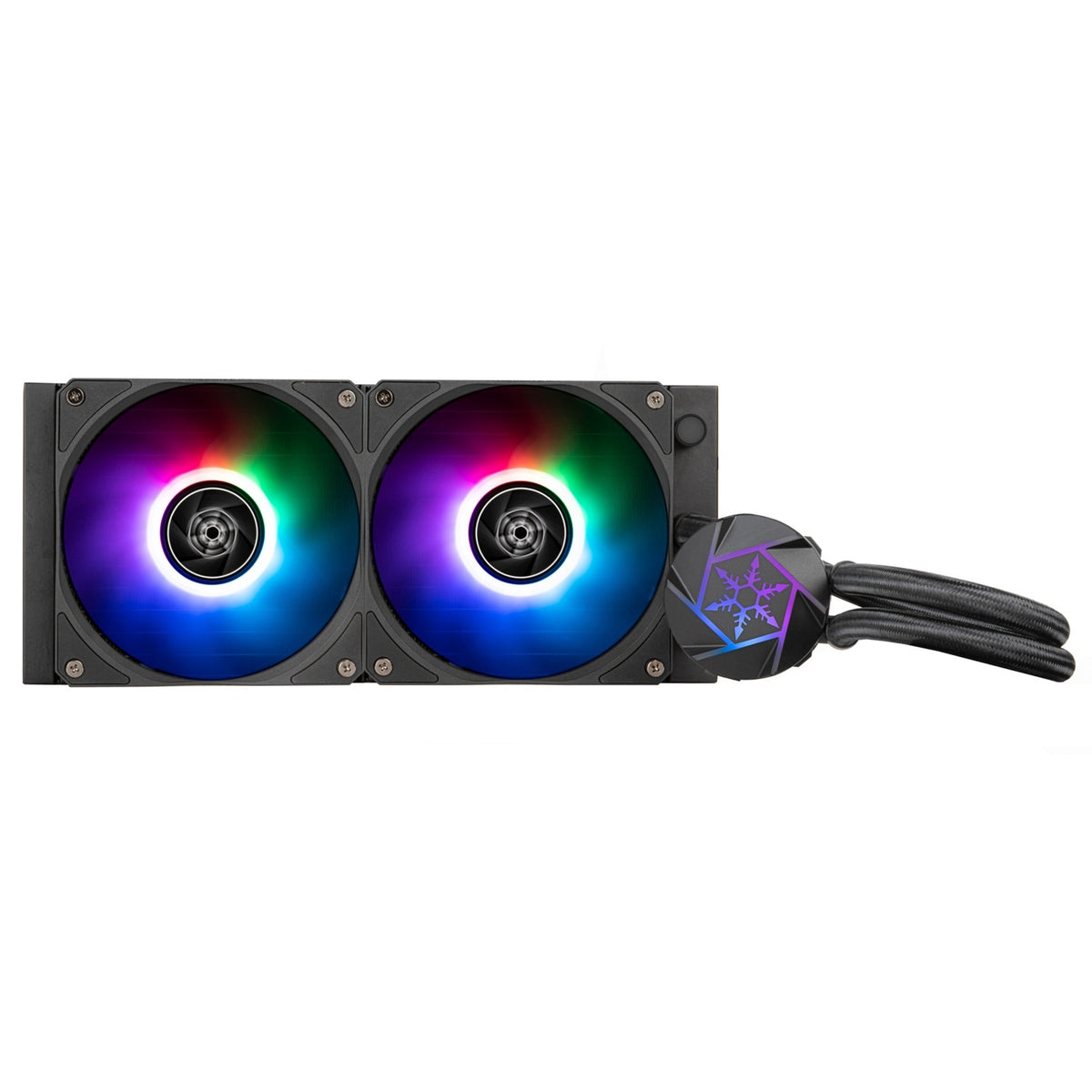 Silverstone vida 240 slim vandkøling (sort)