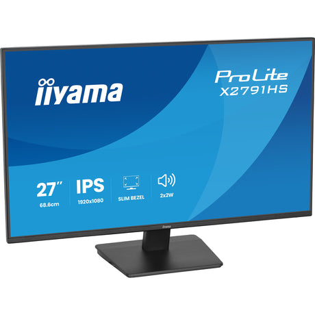 Iiyama prolite x2791hs-b1 27 skærm (sort (mat), 120 Hz, HDMI, skærmport, lyd)