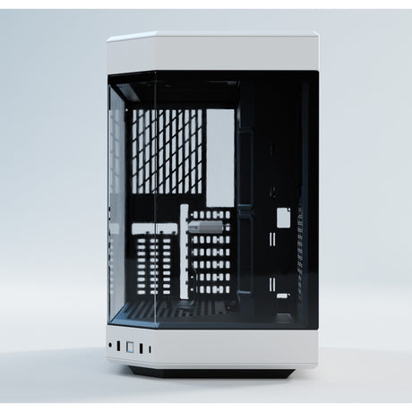 Hyte y60 midi tårnhus (hvid sort | 3x USB-A | hærdet glas)