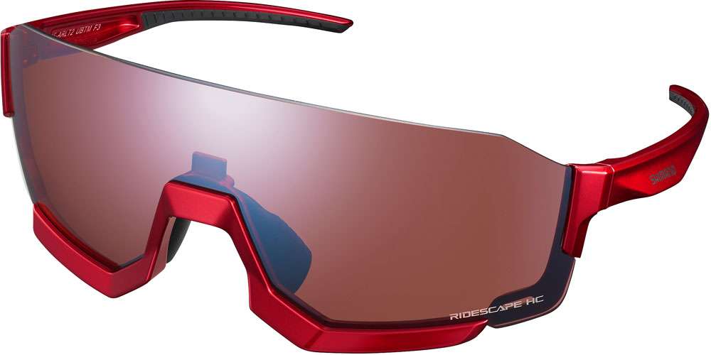 Shimano aerolite 2 hc metallic rød - sportsbriller