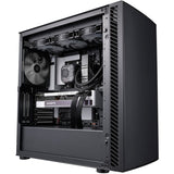 Silverstone seta q1 midi tårnhus (sort | 2x USB-A | 1x USB-C)