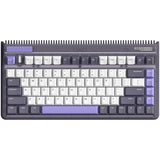 Iqunix og80 lavandin trådløst mekanisk tastatur (lavendel, us-layout (qwerty), cherry mx brown, 80% (tkl), hot-swappable, pbt, 2.4ghz | bluetooth 5.1 | usb-c)