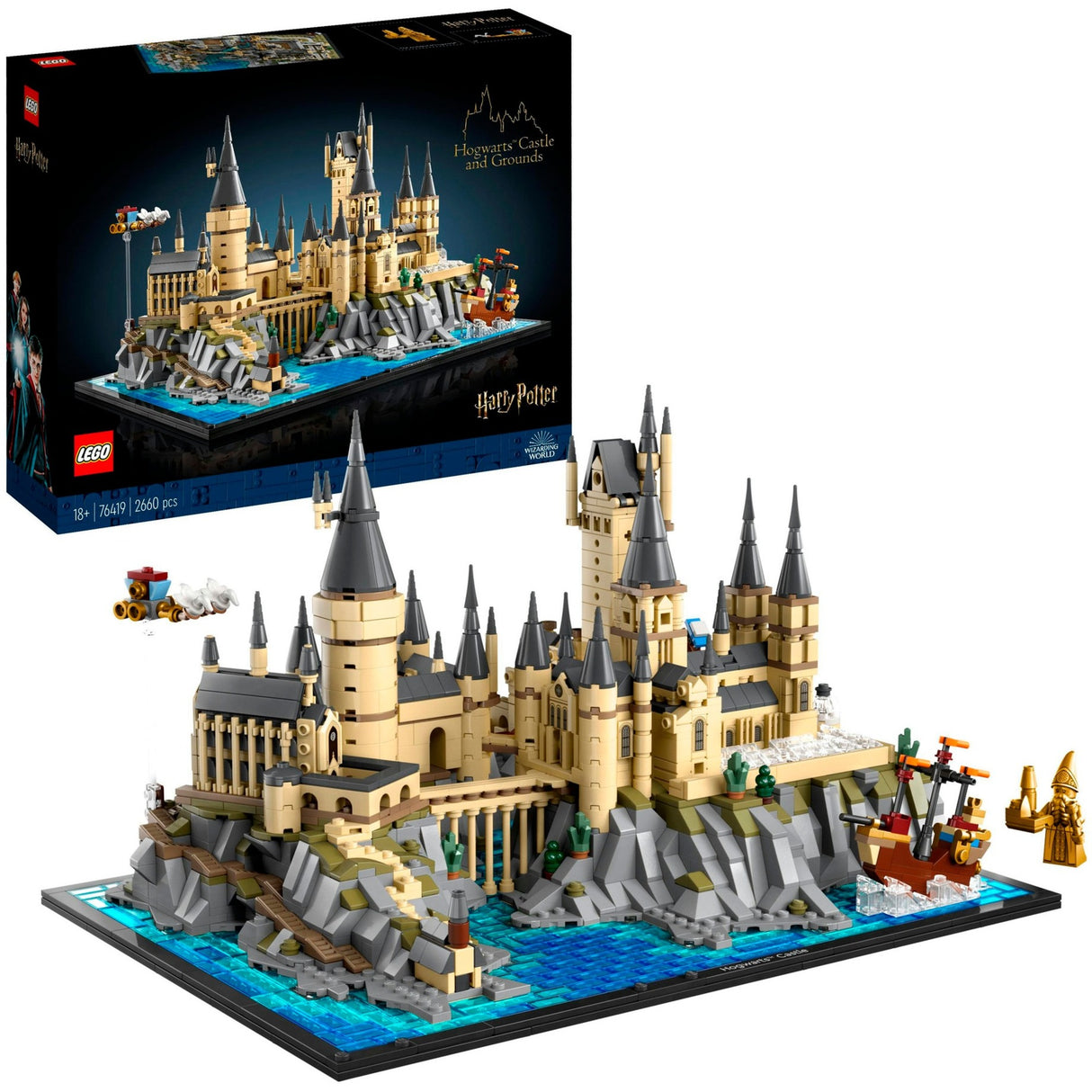 Lego harry potter hogwarts slot og grund stort sæt til voksne - 76419