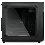 Sharkoon vg6-w rgb midi tårnhus (sort | 4x usb-a | rgb | vindue)