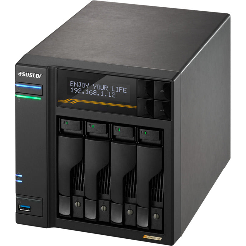 Asustor lockerstor 4 as6804t nas (sort)