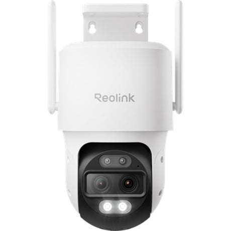 Reolink 4K udendørskamera med to objektiver - 2,4 5 GHz WiFi - automatisk zoomsporing - panorering - AI-videosøgning - Trackmix-serien W760