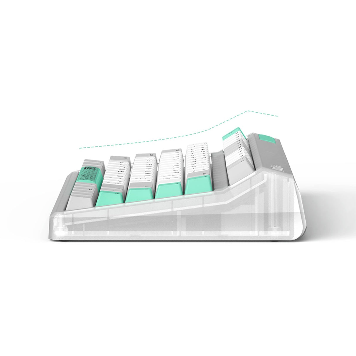 Iqunix OG80 ormehul trådløst mekanisk tastatur (grå, amerikansk layout (QWERTY), Cherry MX Brown, 80% (TKL), RGB LED'er, hot-swappable, PBT, 2,4GHz | Bluetooth 5.1 | USB-C)